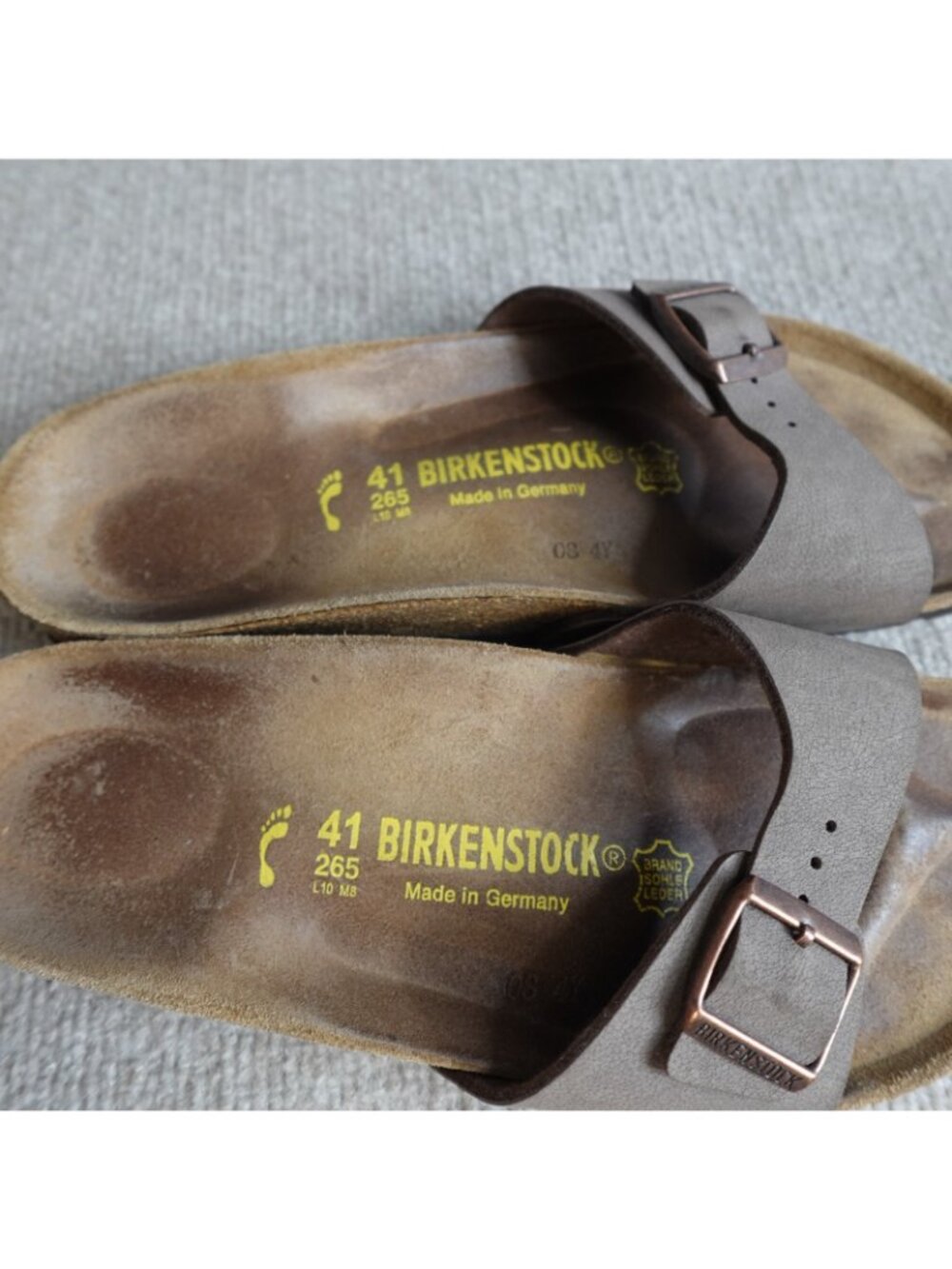 Birkenstock Womens Sandals 10 / 41 Brown Madrid Made in Germany - Picture 6 of 8
